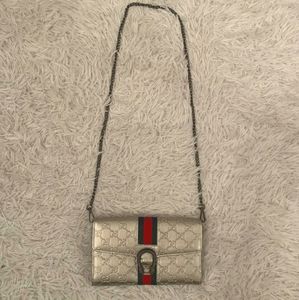 Silver Gucci Bag